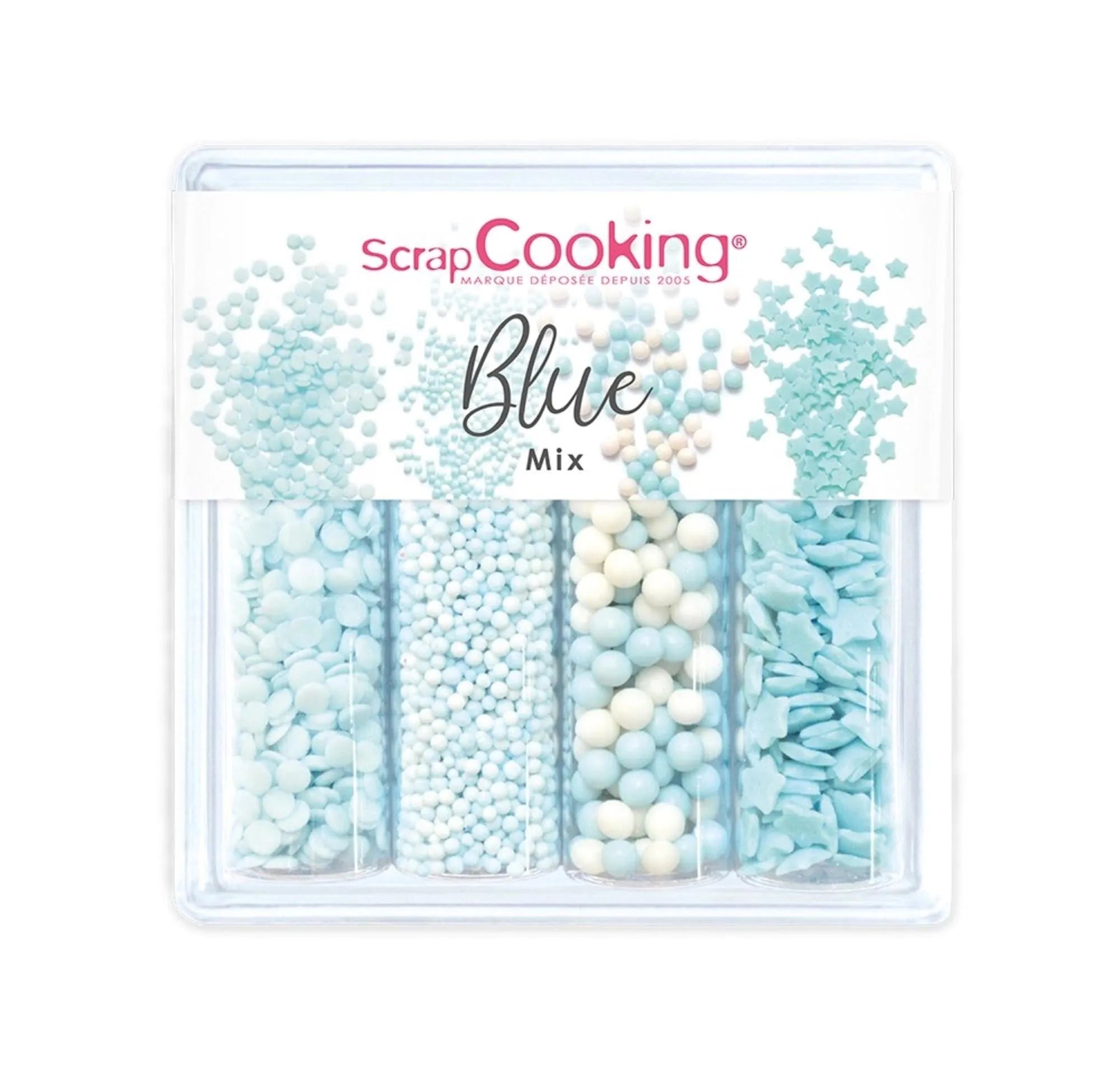 Kreative Tortendekoration mit Scrap Cooking Blue Mix Zuckerdekor!