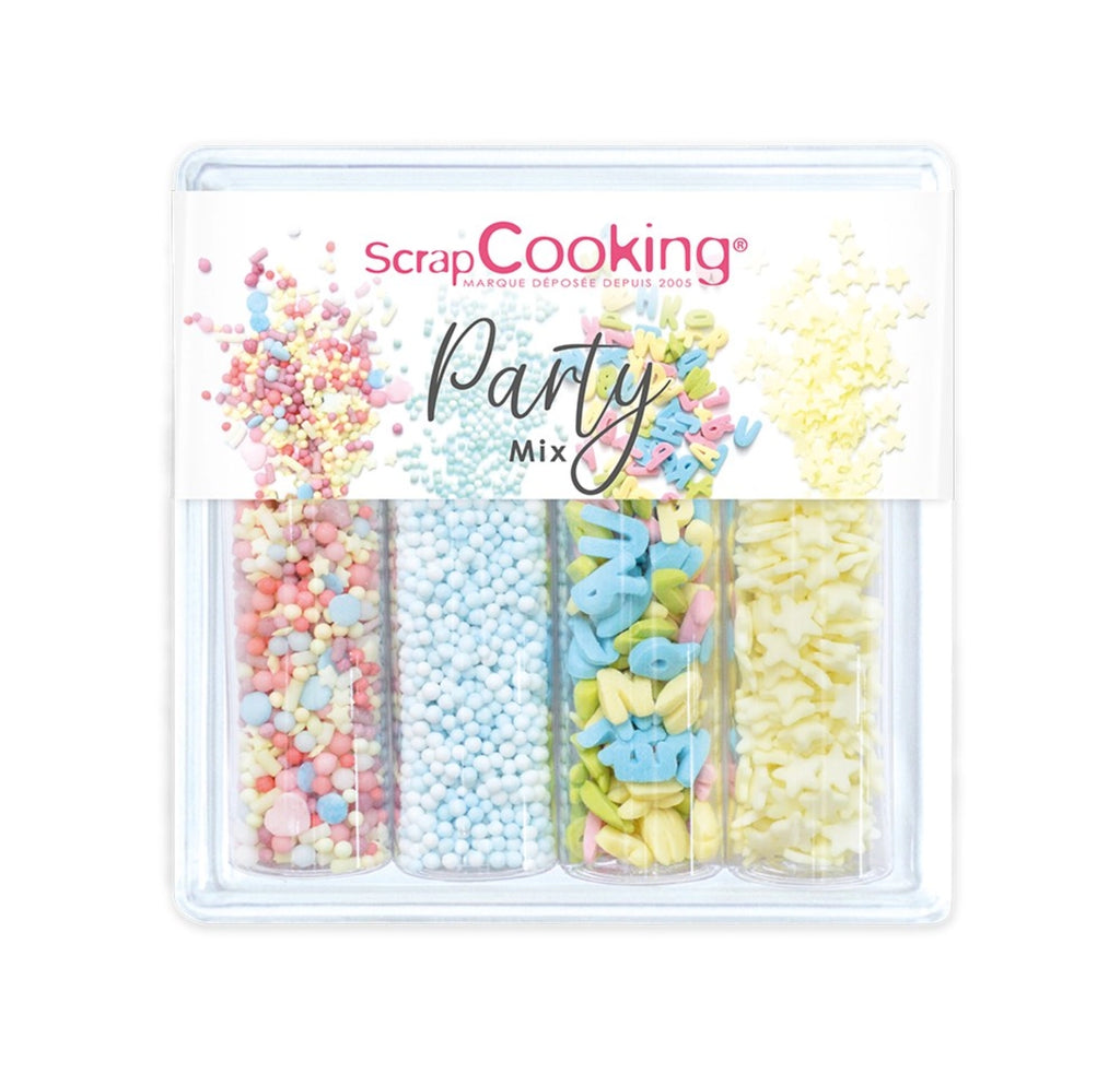 Scrap Cooking 4er Set Zuckerdekors Party Mix 65g