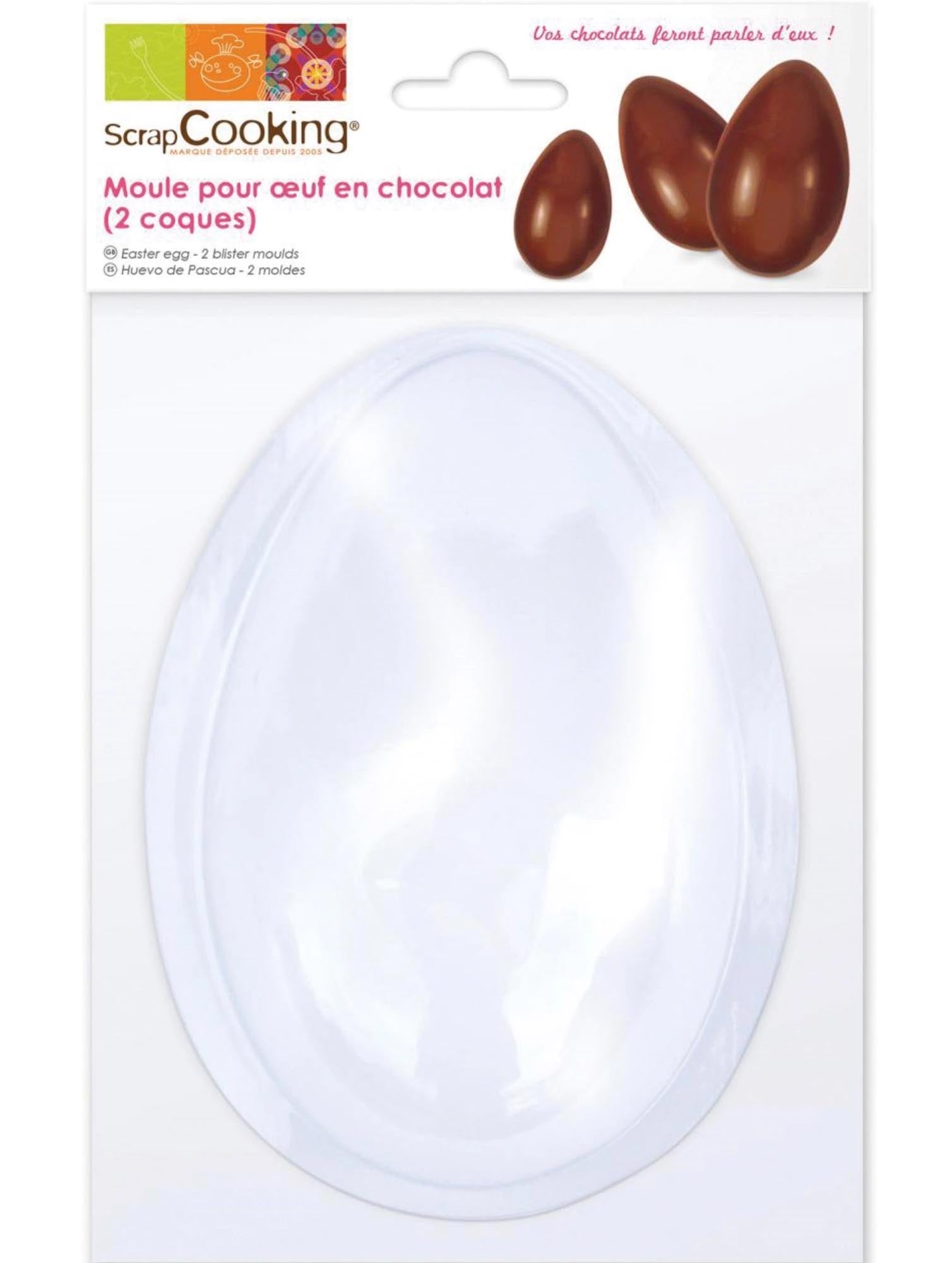Große Schokoladenform von Scrap Cooking: Perfekt für kreative, köstliche Schokoladeneier zu Ostern und besonderen Anlässen.