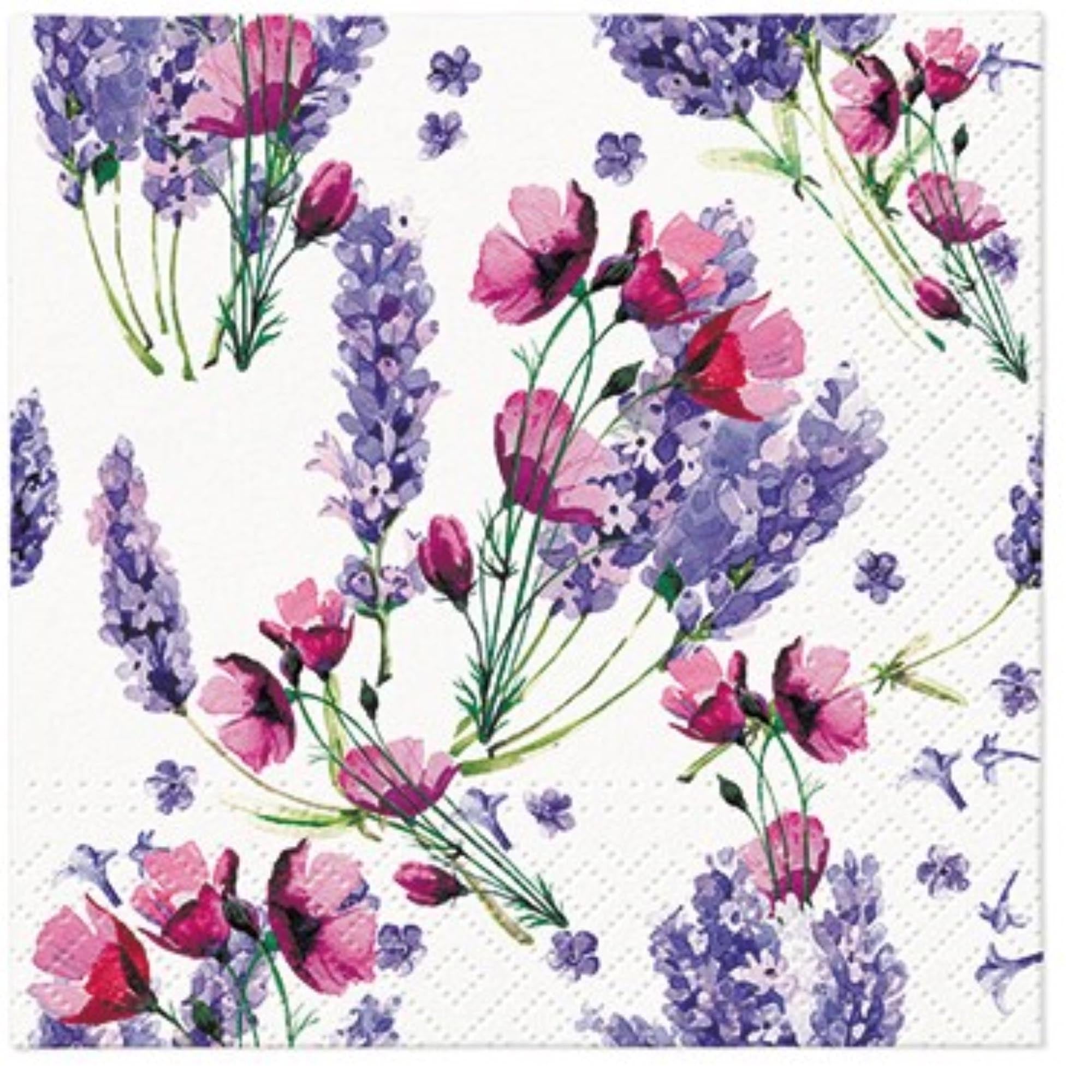 Servietten Lunch 20x Fragant lavender, 33x33 cm in Mehrfarbig präsentiert im Onlineshop von KAQTU Design AG. Servietten ist von PAW