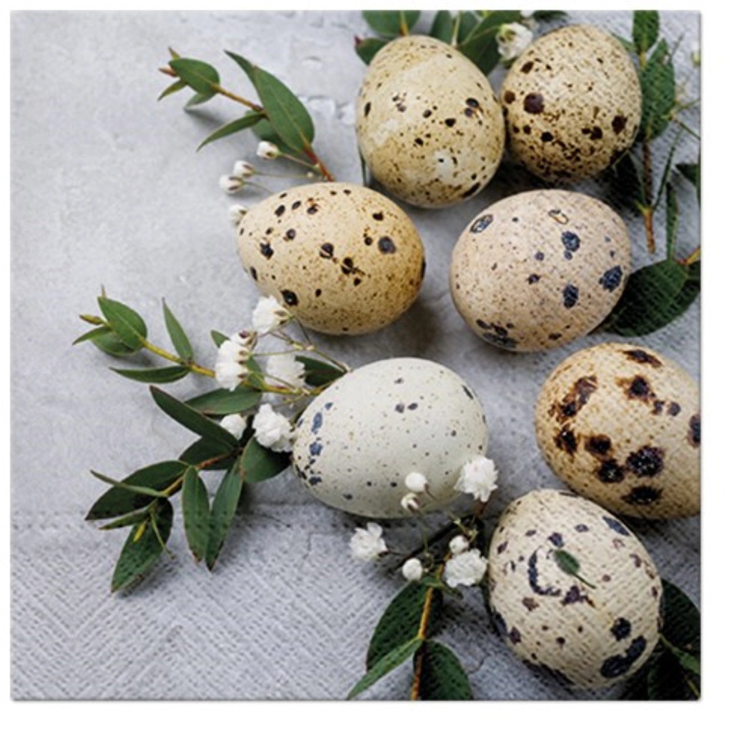 Servietten Lunch 20x Natural Eggs, 33x33 cm - KAQTU Design