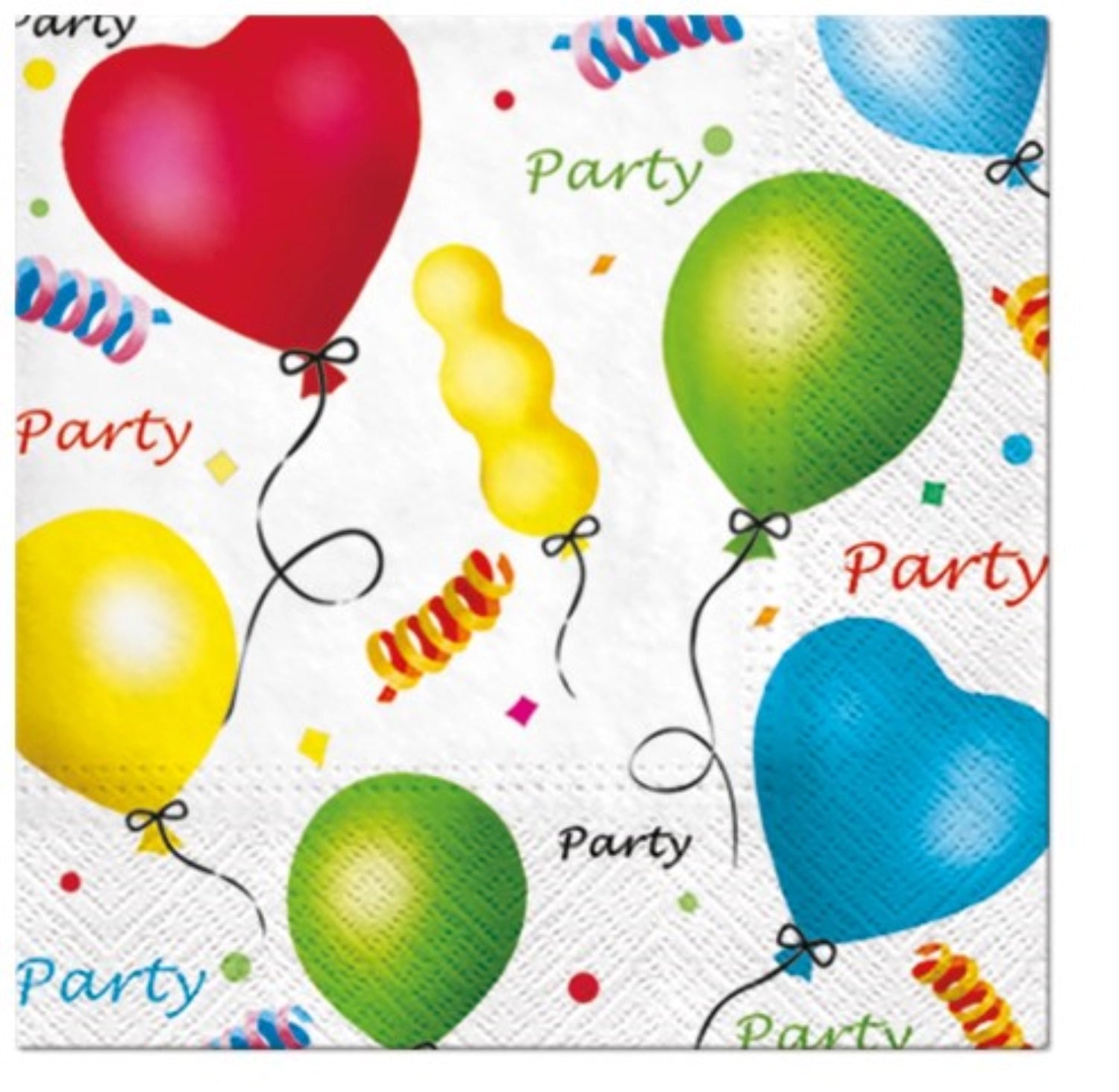 Servietten Lunch 20x Party, 33x33cm in Mehrfarbig präsentiert im Onlineshop von KAQTU Design AG. Servietten ist von PAW