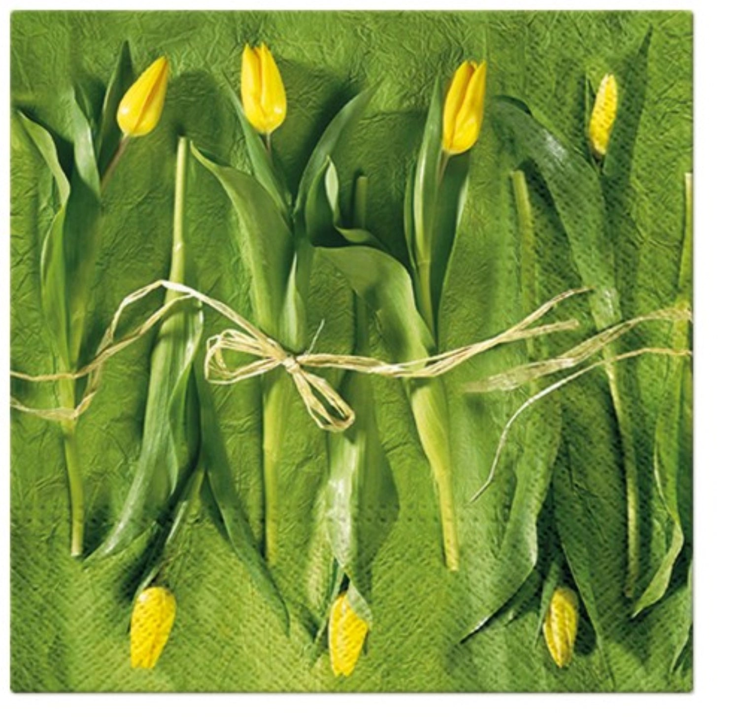 Servietten Lunch 20x Fresh Tulips, 33x33 cm - KAQTU Design