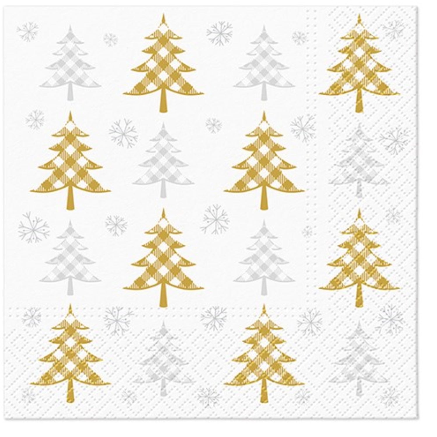 Servietten Lunch 20x Christmas Tree gold & silver, 33x33 cm in Mehrfarbig präsentiert im Onlineshop von KAQTU Design AG. Servietten ist von PAW