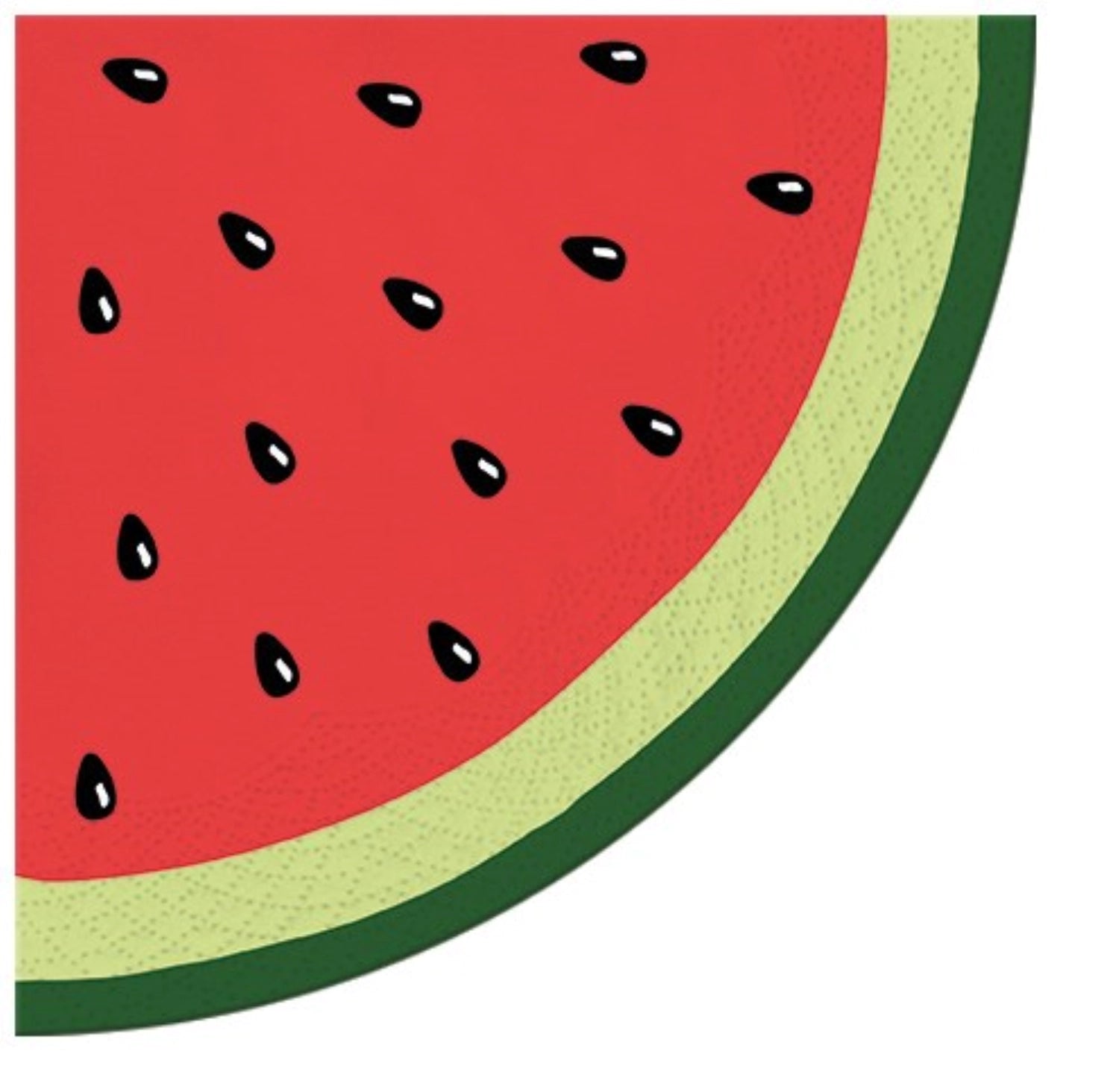 Servietten Round 12x Wassermelone, Ø 32cm - KAQTU Design
