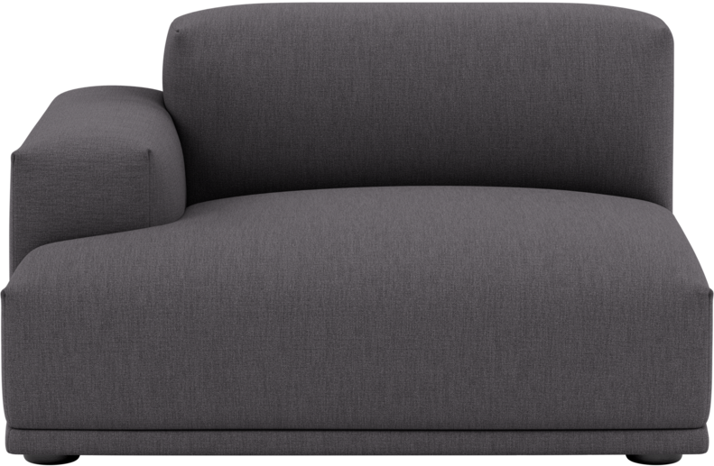 Connect Sofa / Linke Armlehne in Dunkelgrau präsentiert im Onlineshop von KAQTU Design AG. Modulares Sofa ist von Muuto