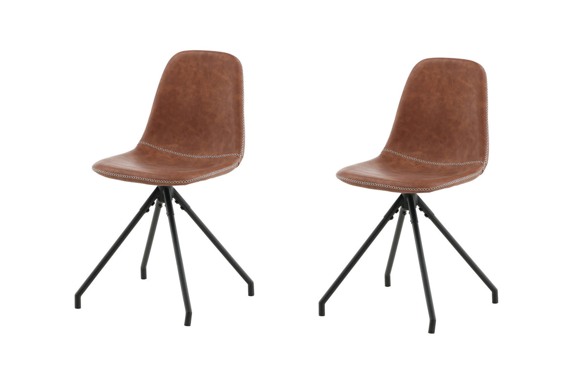 Polar Drehstuhl in Braun präsentiert im Onlineshop von KAQTU Design AG. Drehstuhl ist von Venture Home