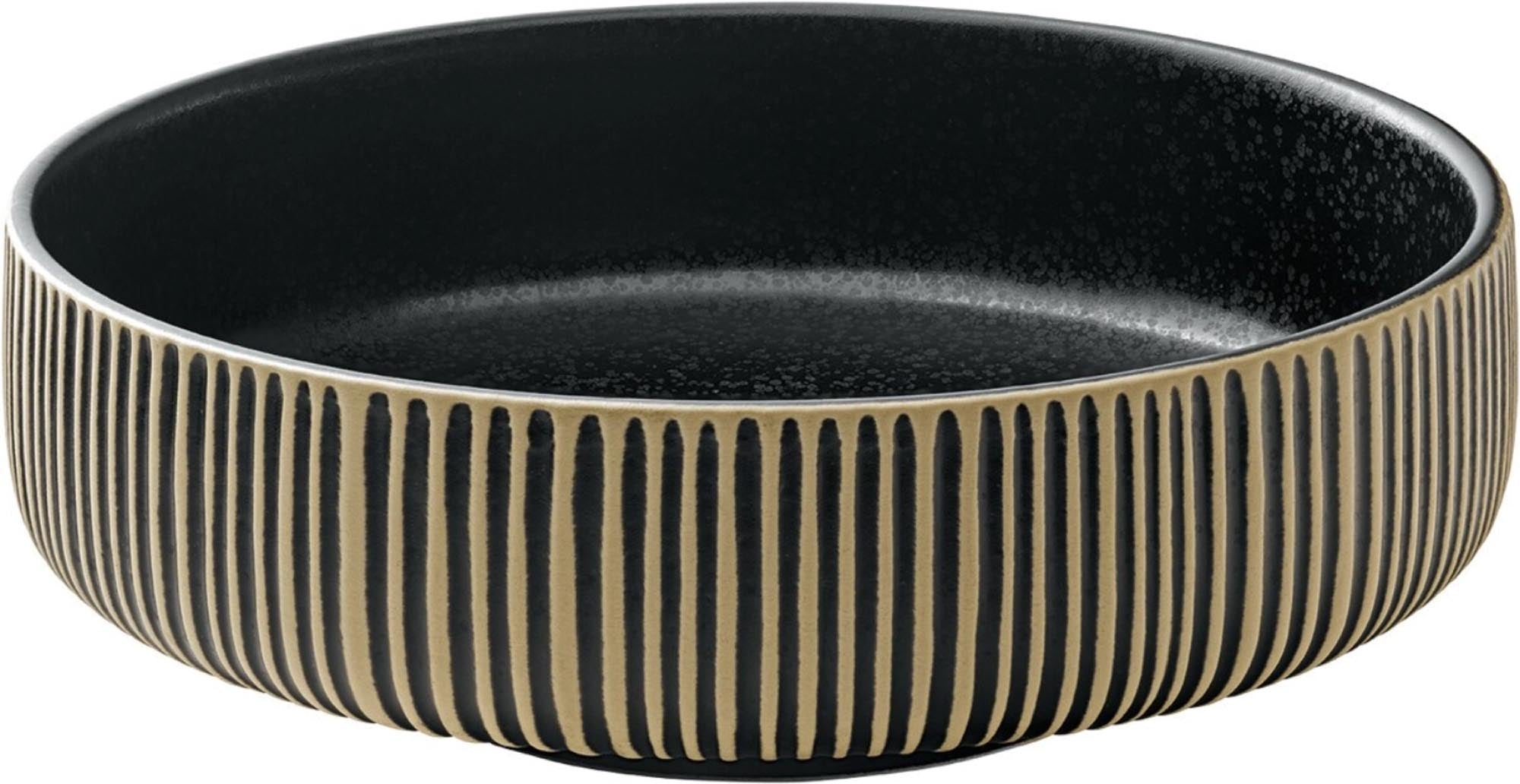 Playground Nara Bowl Relief <tc>schwarz</tc> <tc>wEIS</tc> D12cm 0.33lt