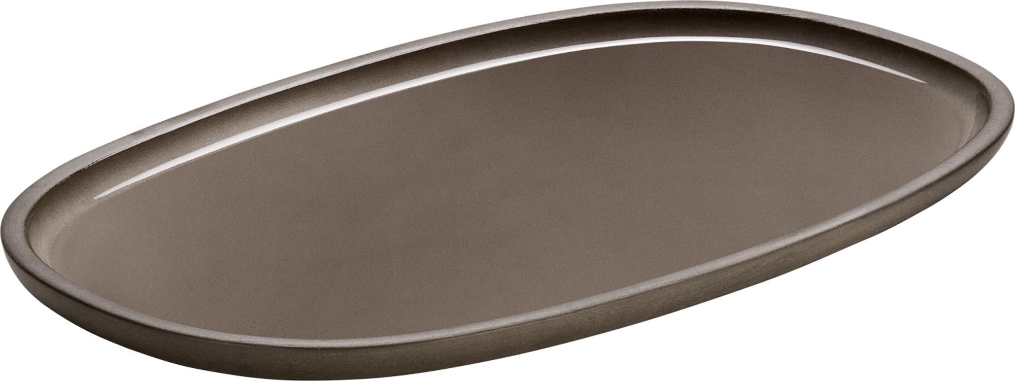 Playground ReNew Platte oval taupe 30x18cm