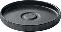 Playground Nara Untertasse rund Relief schwarz D15cm
