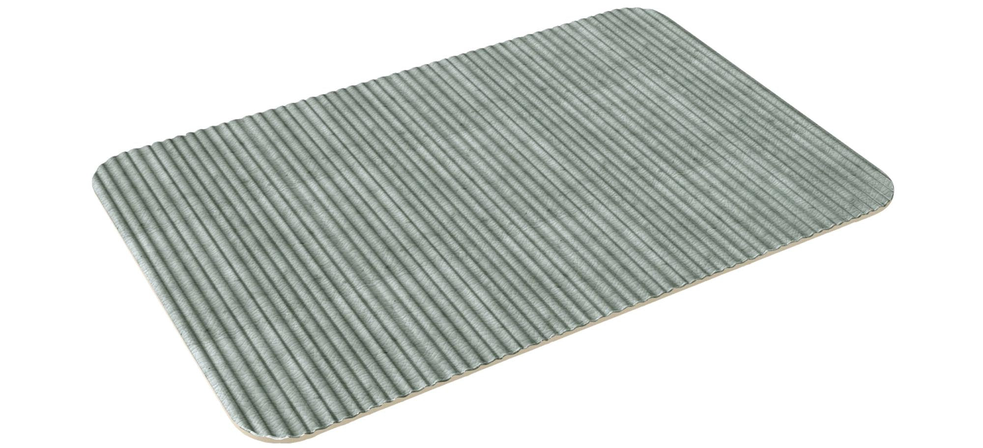 Playground nara plate angular relief gray 30x18cm H1.6cm