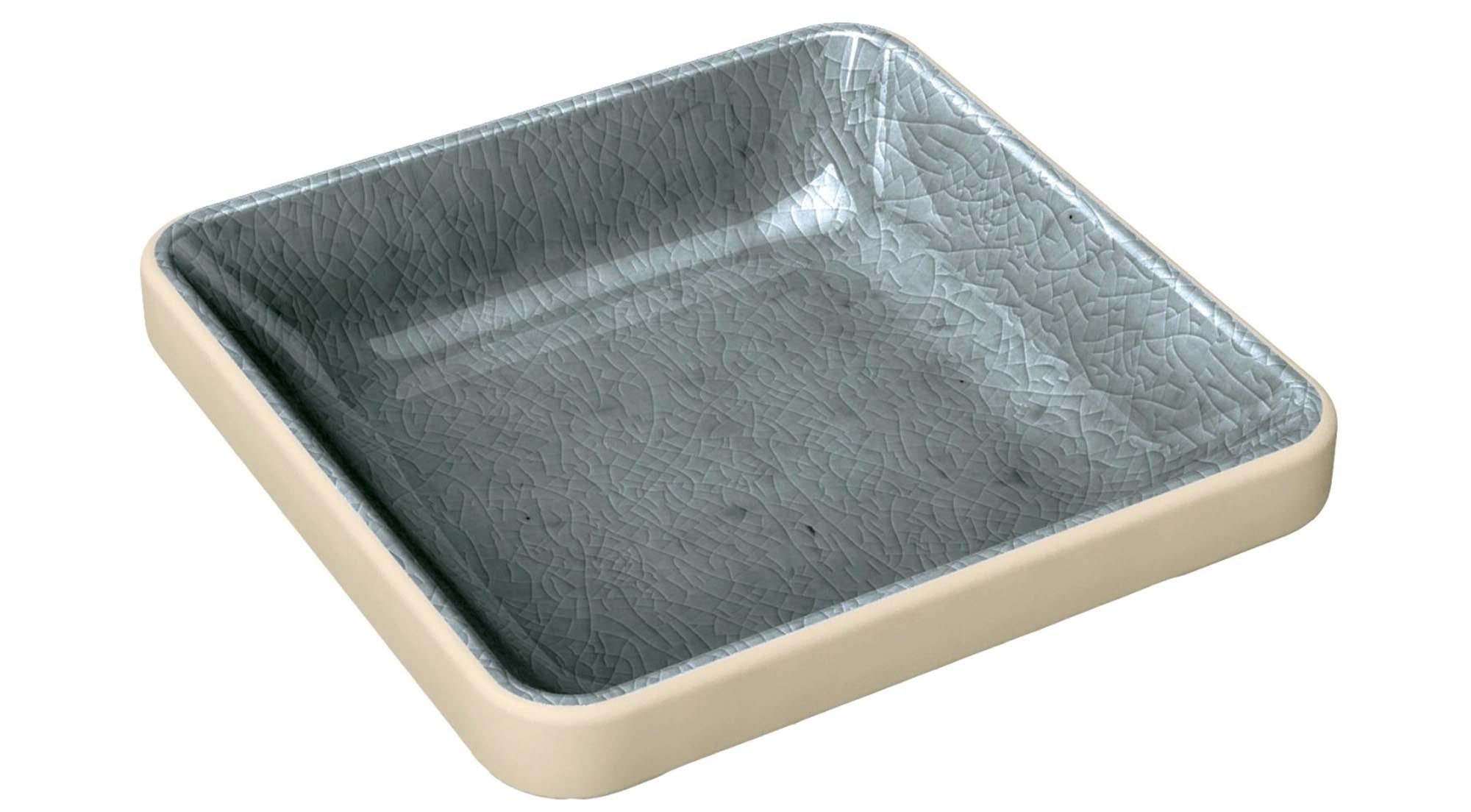 Playground nara bowl flat angular gray 9x9cm 0.08lt H2.3cm