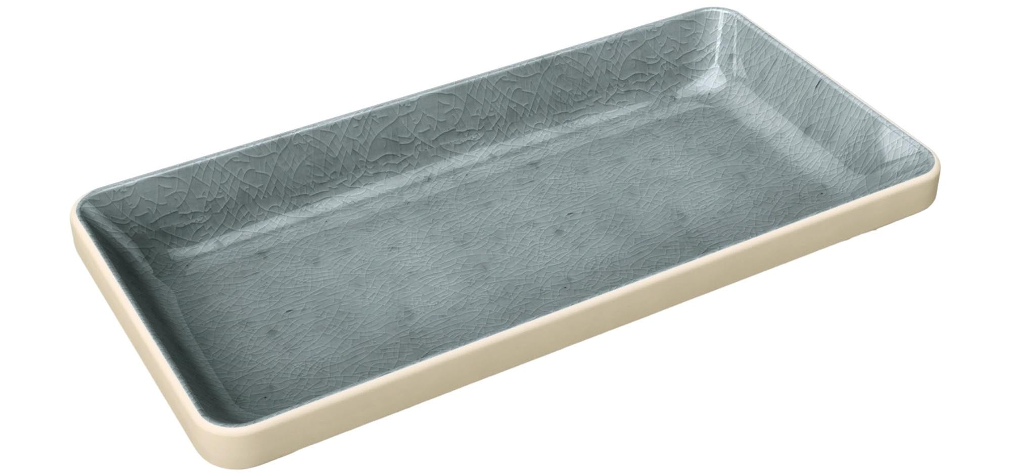 Playground nara bowl flat angular gray 18x9cm 0.18lt H2.3cm