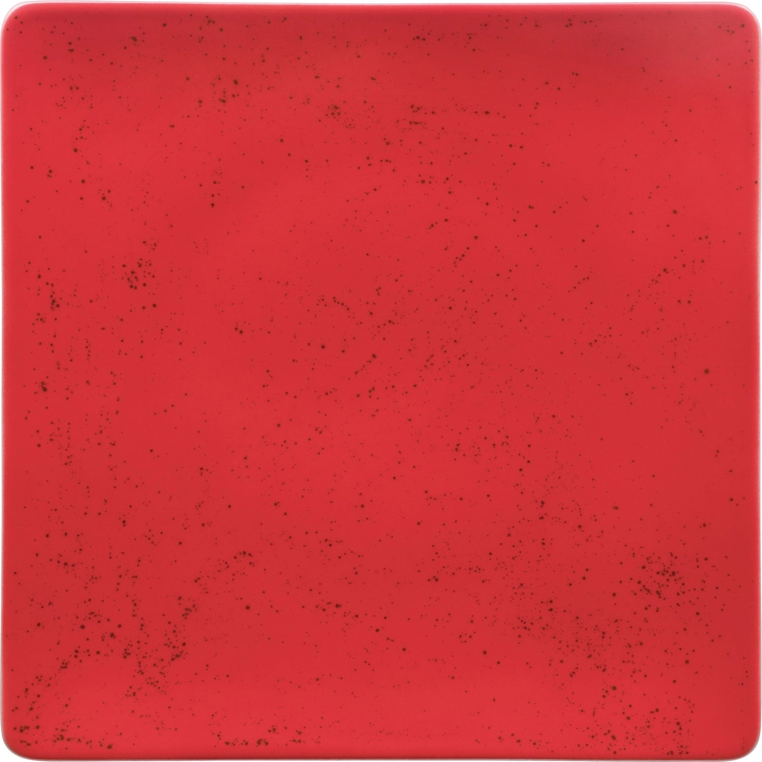 PottPiatto unico rosso piatto quadrato coupé 27cm