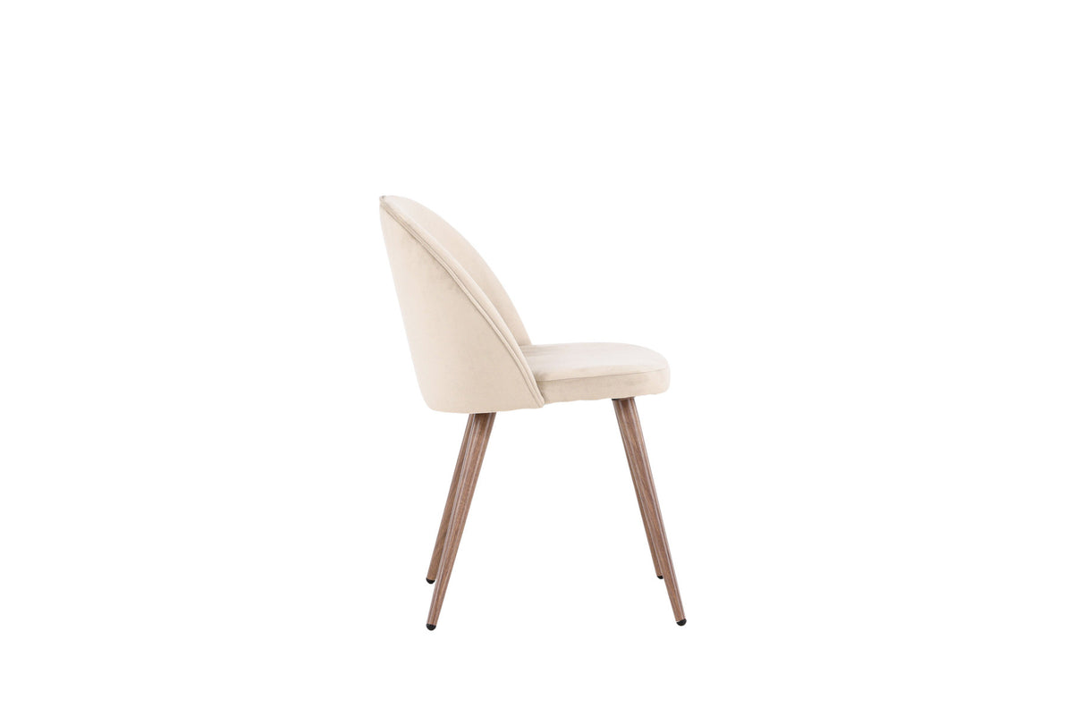 Velvet Esszimmerstuhl in Beige präsentiert im Onlineshop von KAQTU Design AG. Schalenstuhl ist von Venture Home