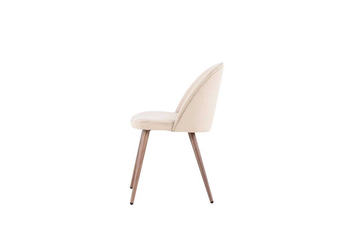 Velvet Esszimmerstuhl in Beige präsentiert im Onlineshop von KAQTU Design AG. Schalenstuhl ist von Venture Home