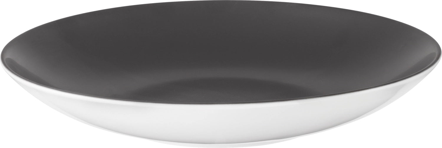 Schönwalds tief runder Coupe-Teller in frosted black, 21 cm, vereint modernes Design mit Funktionalität für exquisite Anlässe.