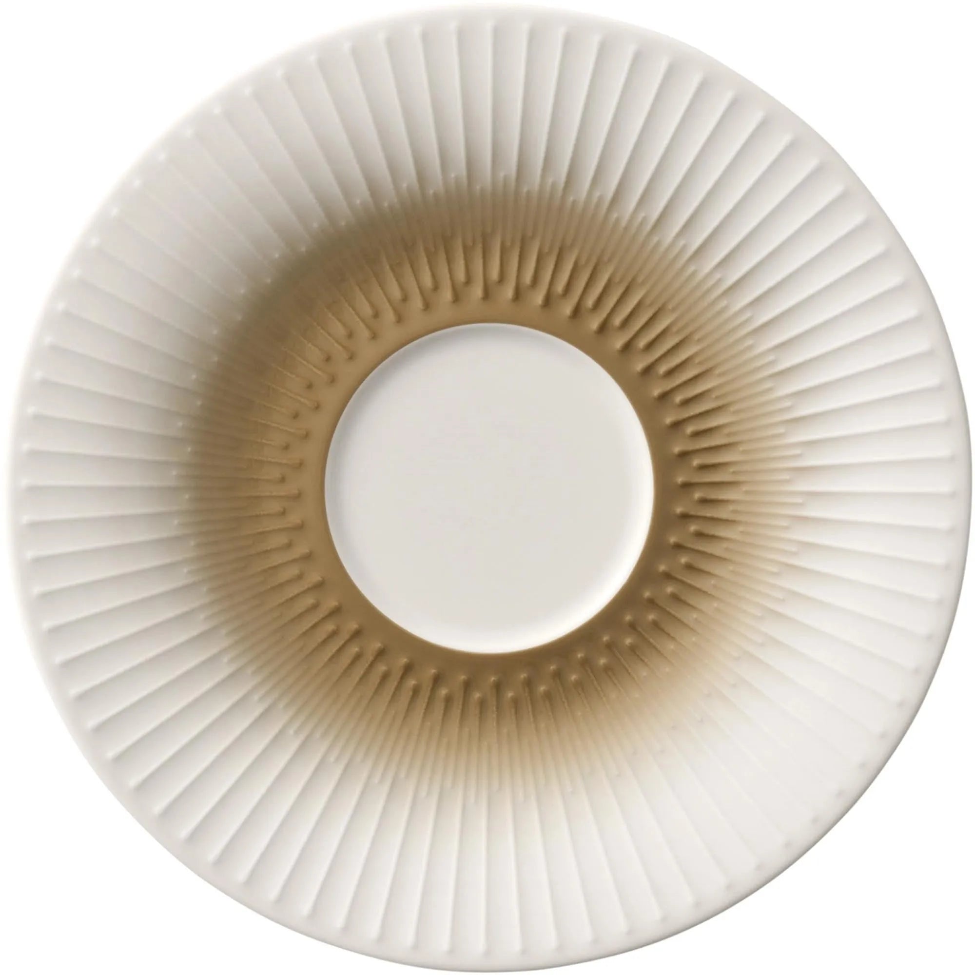 Elegante 13cm Porzellan-Untertasse von Schönwald mit stilvollem Reliefdesign, ideal für Kaffee- und Teetassen. Spülmaschinenfest.
