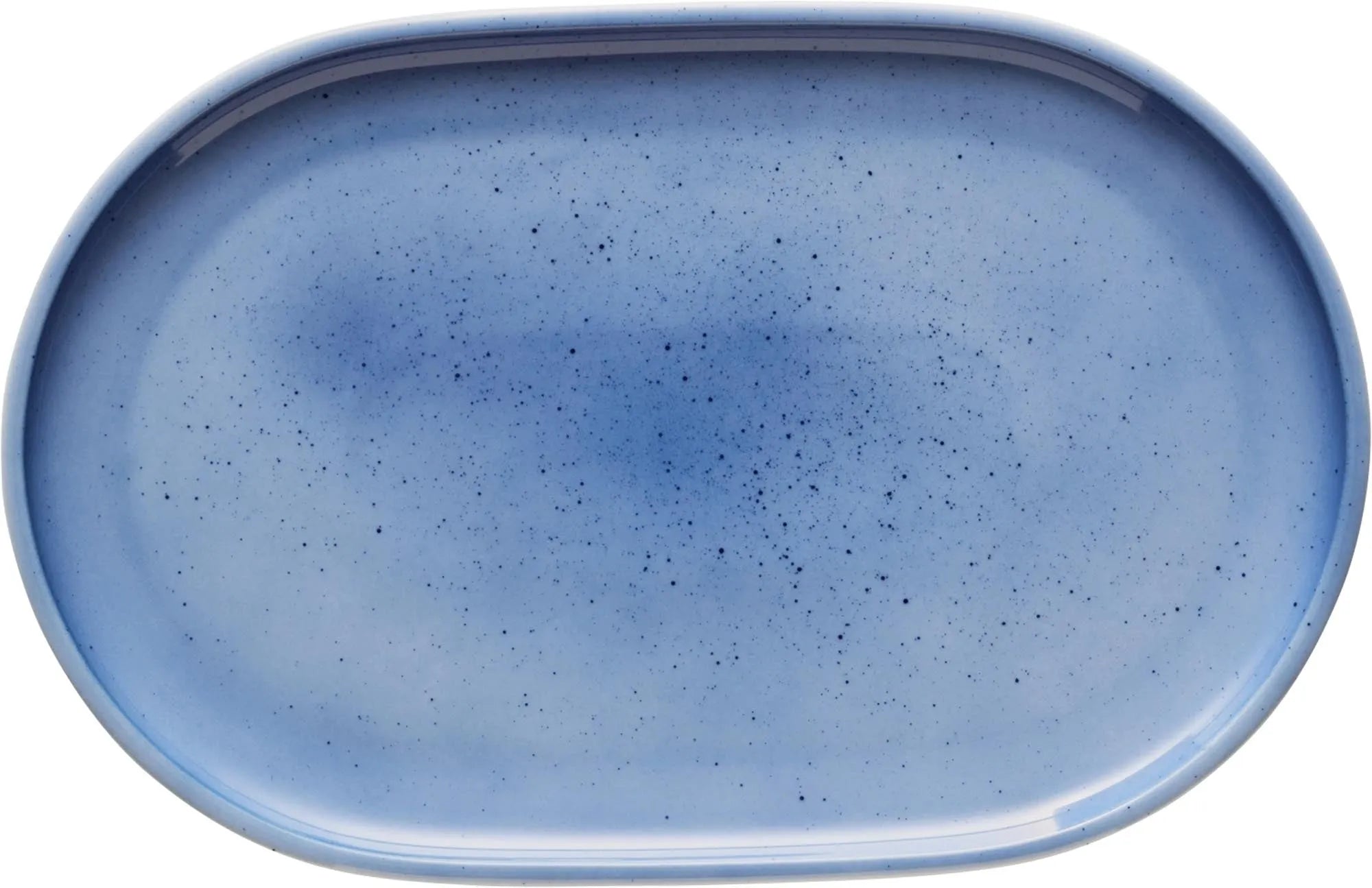 Elegante Shiro Blue Splash Platte von Schönwald: Modernes Design, feinstes Porzellan, ideal für Vorspeisen, Hauptgerichte und Desserts.
