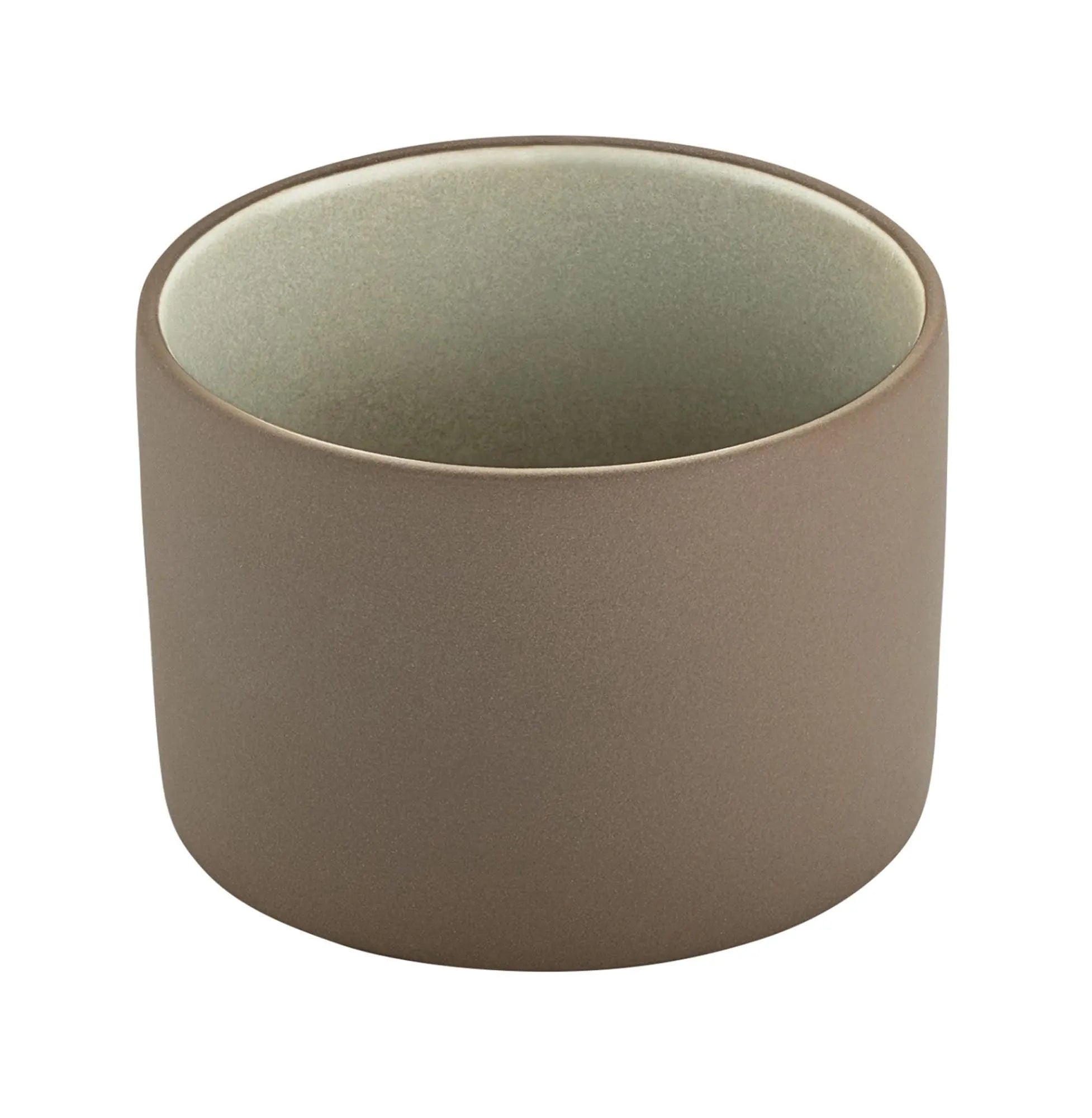 Elegante 2in1 Schüssel von Schönwald in Beige-Grau, 10cm Ø, 6,9cm H, aus robustem Steinzeug, ideal für Snacks und Desserts.