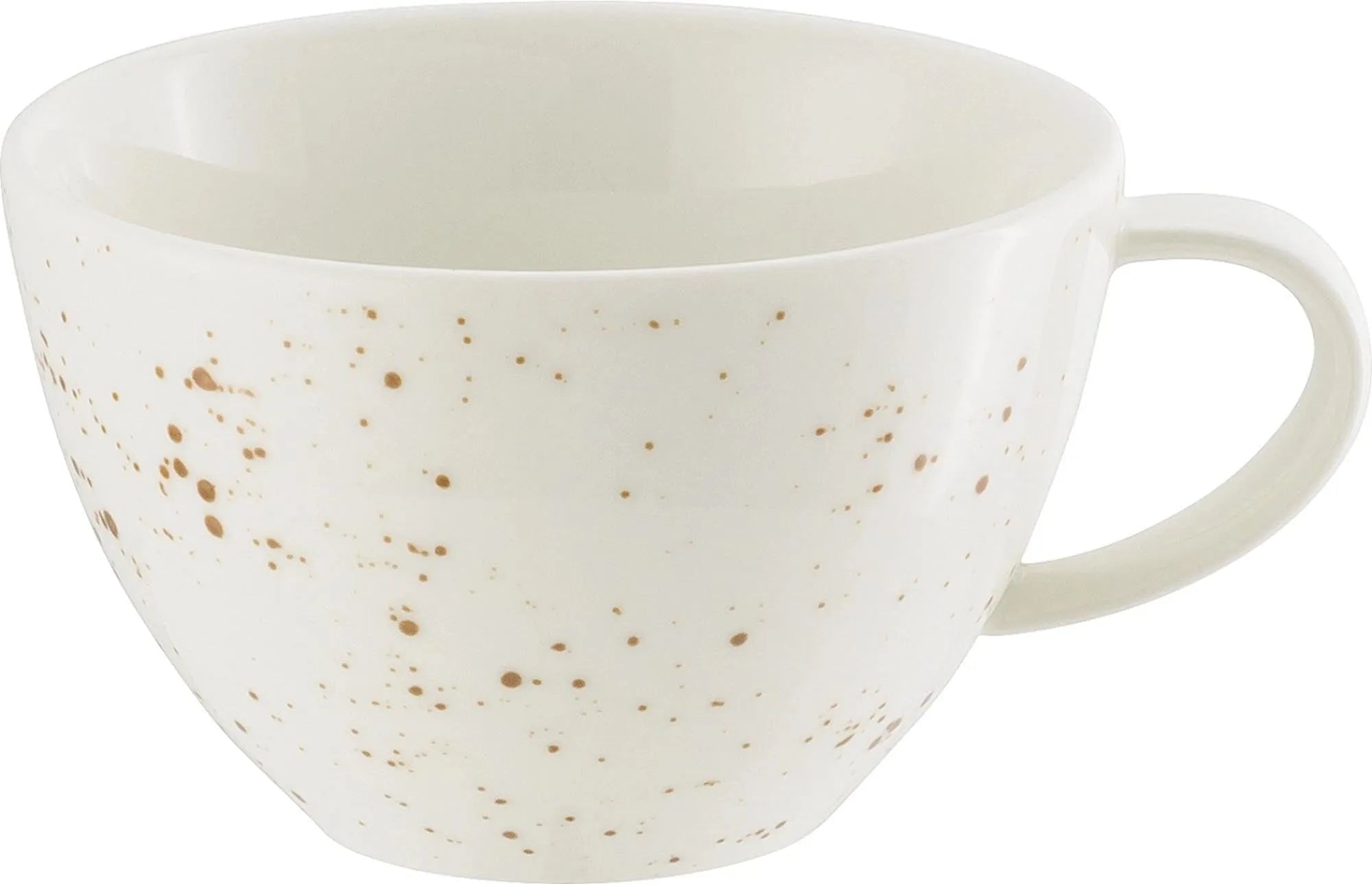 Elegante weiße Obertasse aus Porzellan, 0,22l, ideal für Kaffee und Tee. Bruchfest, spülmaschinenfest, stilvolles Design.