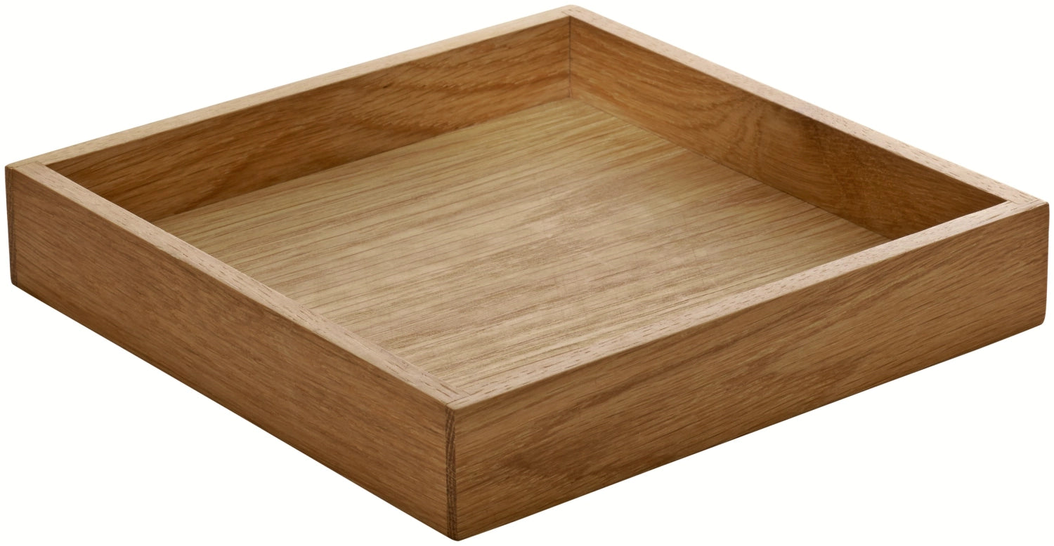 Playground Ananti cruet square oak 18x18cm H3.4cm
