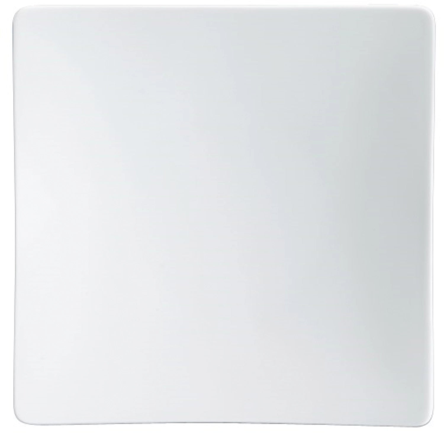 Fine dining plate half deep coupe square 12cm