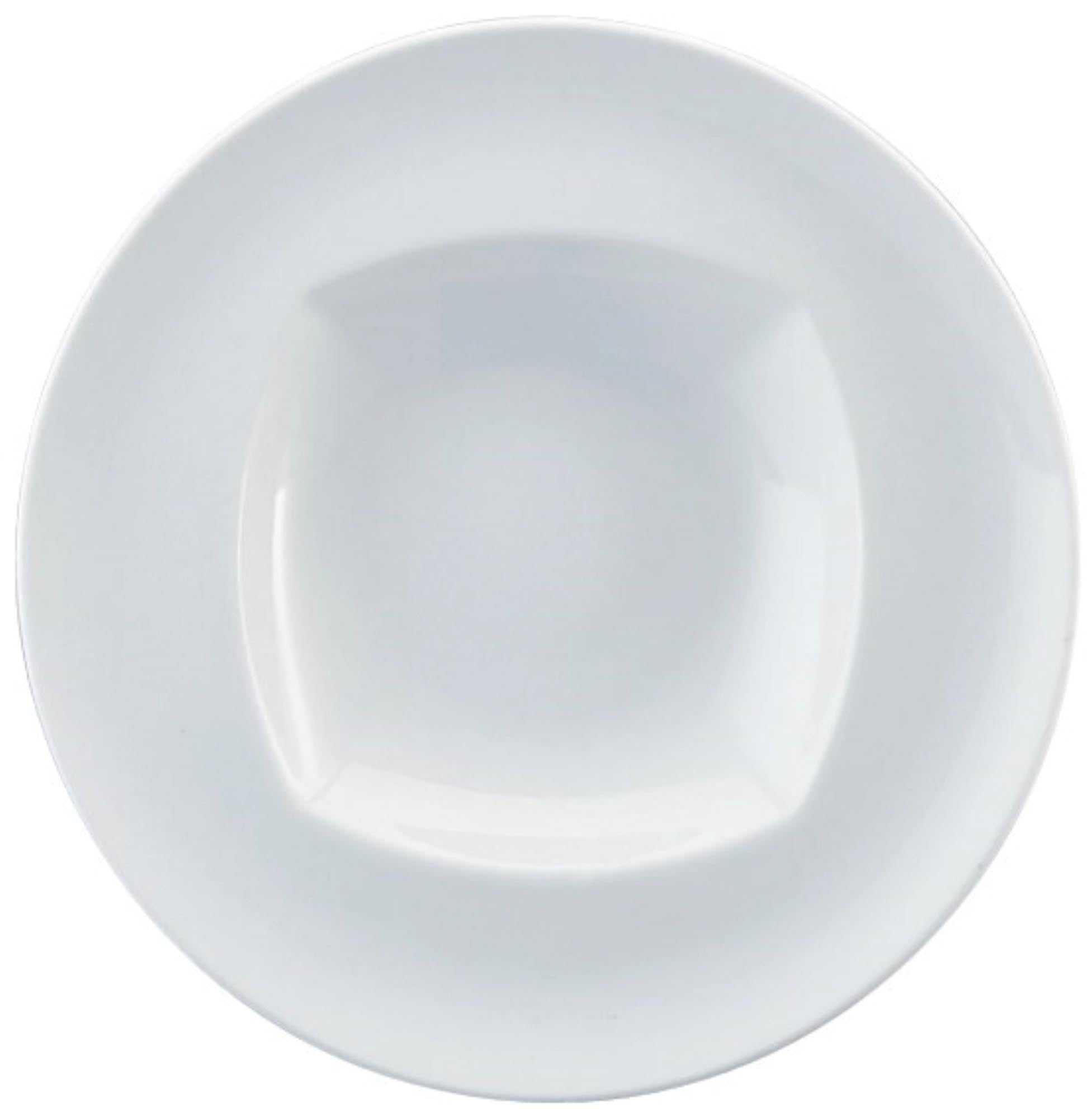 Elegante, tiefe 22cm Teller von Schönwald aus hochwertigem Porzellan, ideal für Suppen und Eintöpfe. Spülmaschinenfest und mikrowellengeeignet.