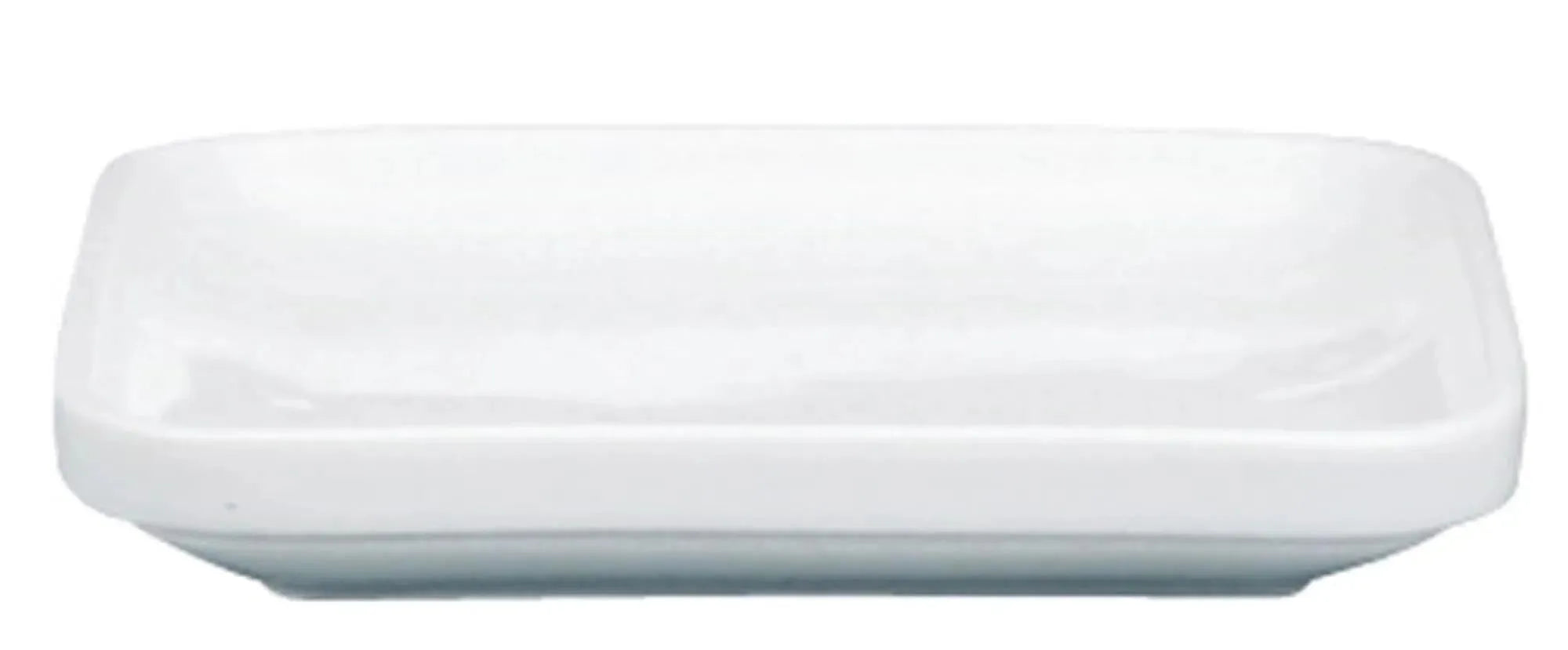 Eleganter quadratischer Porzellanteller 13x13cm von Schönwald, ideal für kreative Vorspeisen und Desserts in der gehobenen Gastronomie.