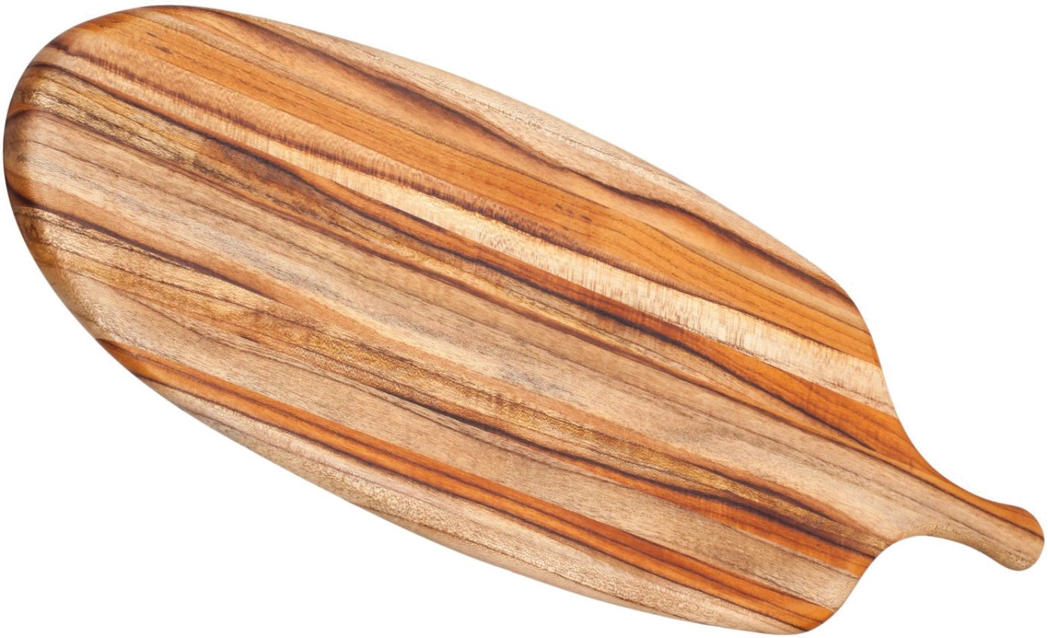 Teak Servierbrett "Canoe", 67.5x21.5x1.2 cm - KAQTU Design