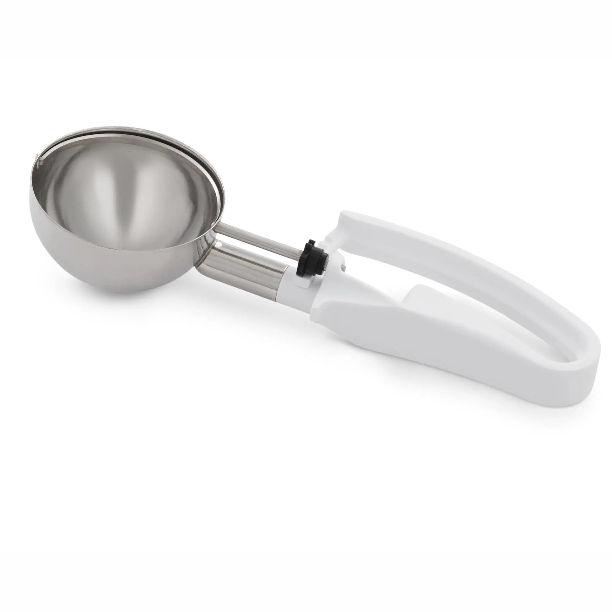 Hochwertiger Edelstahl-Portionierer mit ergonomischem Griff, ideal für präzise Dosierung von Desserts und Beilagen. Spülmaschinenfest.