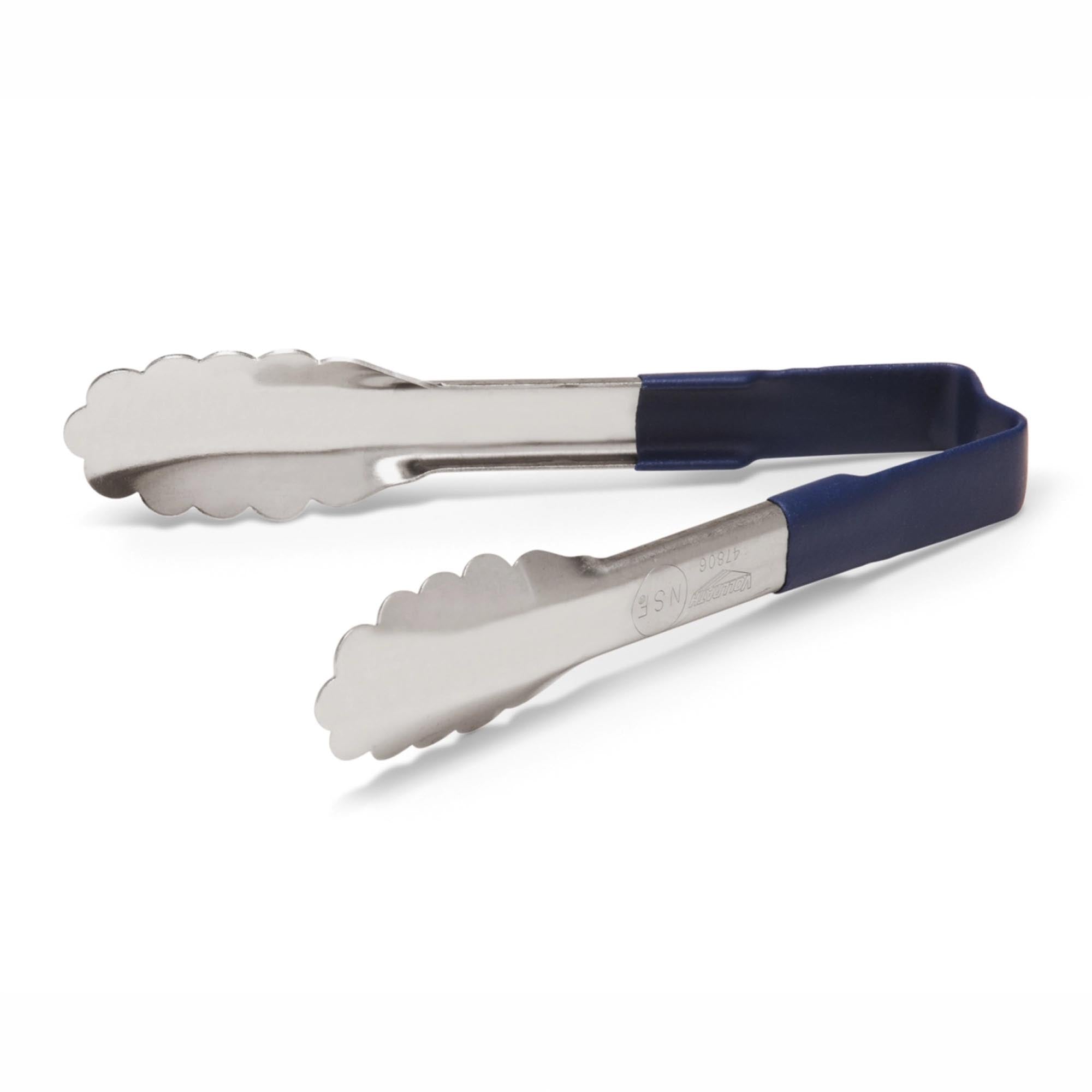 Vollrath Buffetzange 15cm, Edelstahl, blauer Kool Touch Griff, ergonomisch, hitzebeständig, ideal für Buffets.