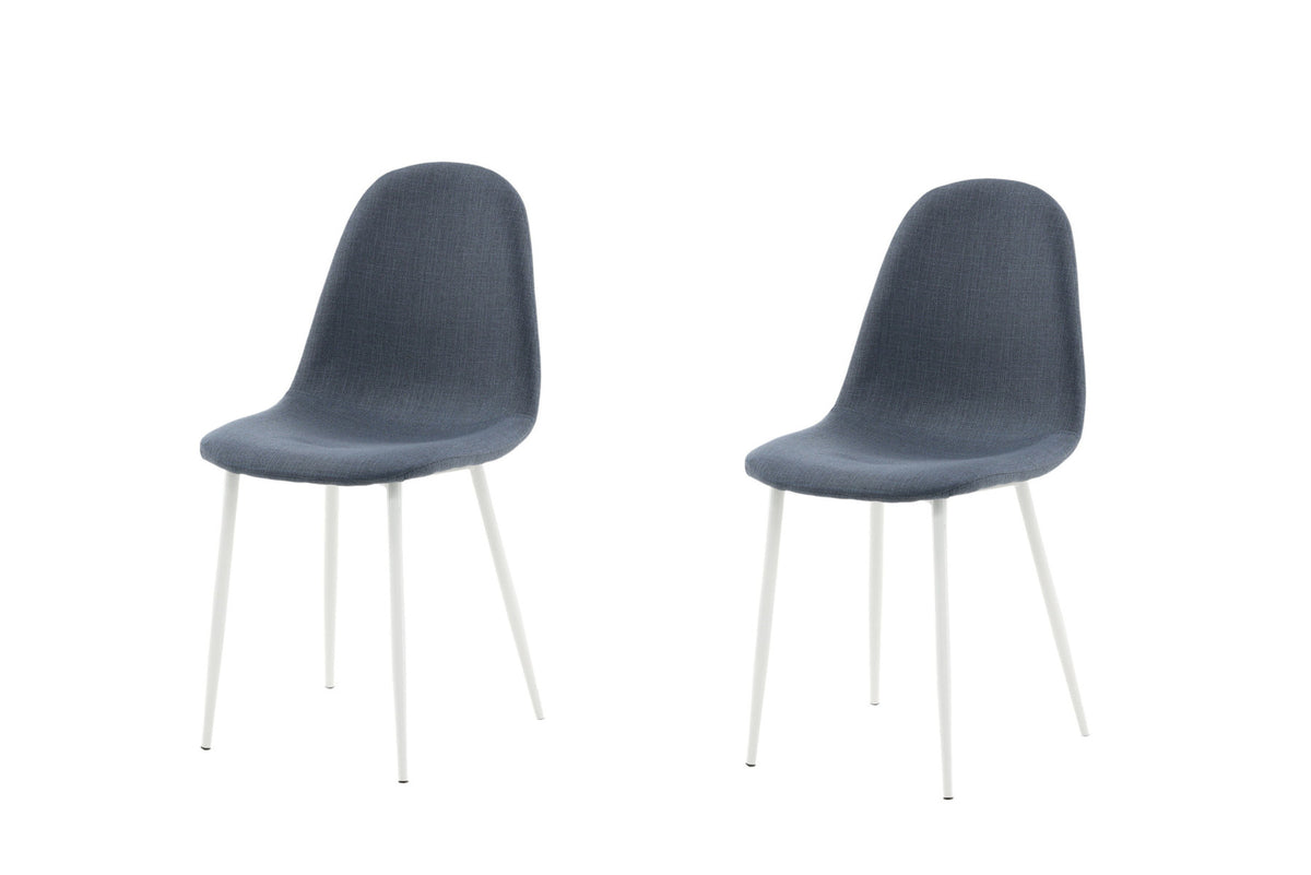 Polar Stuhl in Blau Weiss präsentiert im Onlineshop von KAQTU Design AG. Stuhl ist von Venture Home