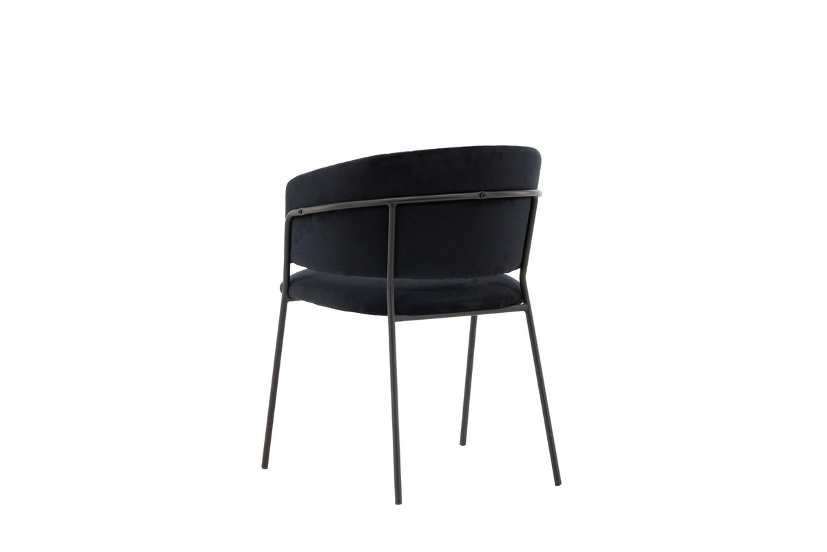 Selma Stuhl in Schwarz präsentiert im Onlineshop von KAQTU Design AG. Schalenstuhl mit Armlehne ist von Venture Home