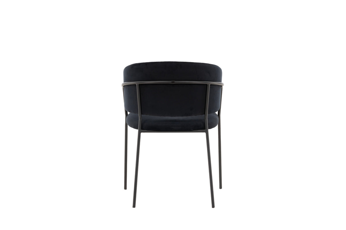 Selma Stuhl in Schwarz präsentiert im Onlineshop von KAQTU Design AG. Schalenstuhl mit Armlehne ist von Venture Home