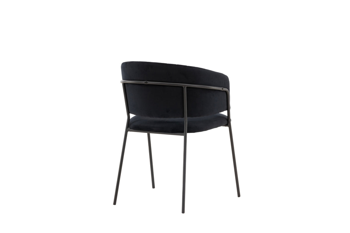 Selma Stuhl in Schwarz präsentiert im Onlineshop von KAQTU Design AG. Schalenstuhl mit Armlehne ist von Venture Home