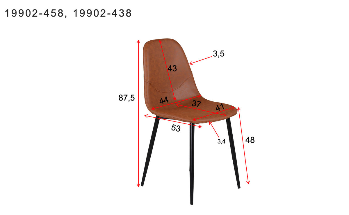 Polar Stuhl in Braun präsentiert im Onlineshop von KAQTU Design AG. Stuhl ist von Venture Home