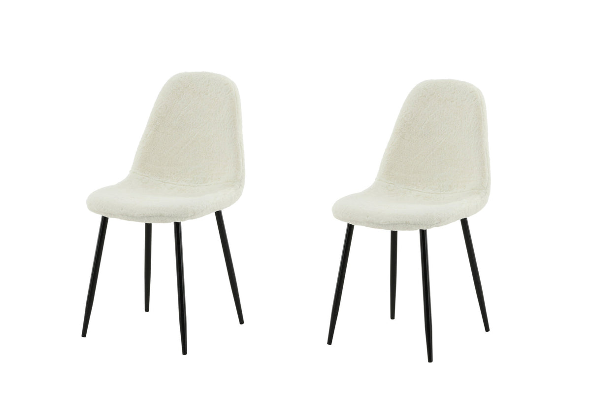 Polar Stuhl Fluff in Weiss präsentiert im Onlineshop von KAQTU Design AG. Stuhl ist von Venture Home
