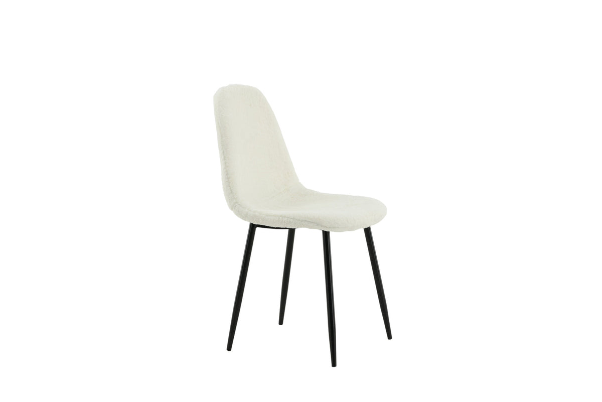 Polar Stuhl Fluff in Weiss präsentiert im Onlineshop von KAQTU Design AG. Stuhl ist von Venture Home