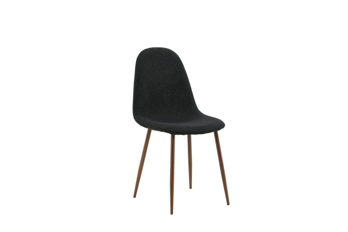 Polar Stuhl in Schwarz/Holz präsentiert im Onlineshop von KAQTU Design AG. Stuhl ist von Venture Home
