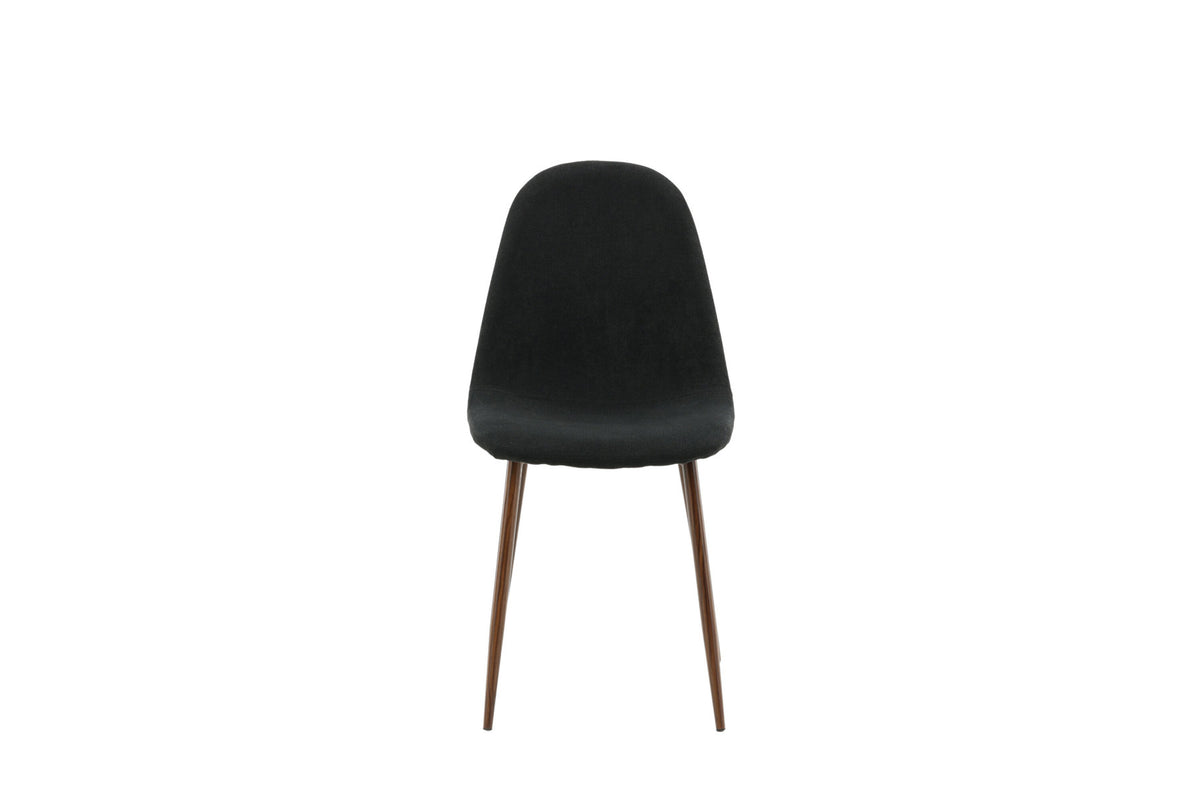 Polar Stuhl in Schwarz/Holz präsentiert im Onlineshop von KAQTU Design AG. Stuhl ist von Venture Home