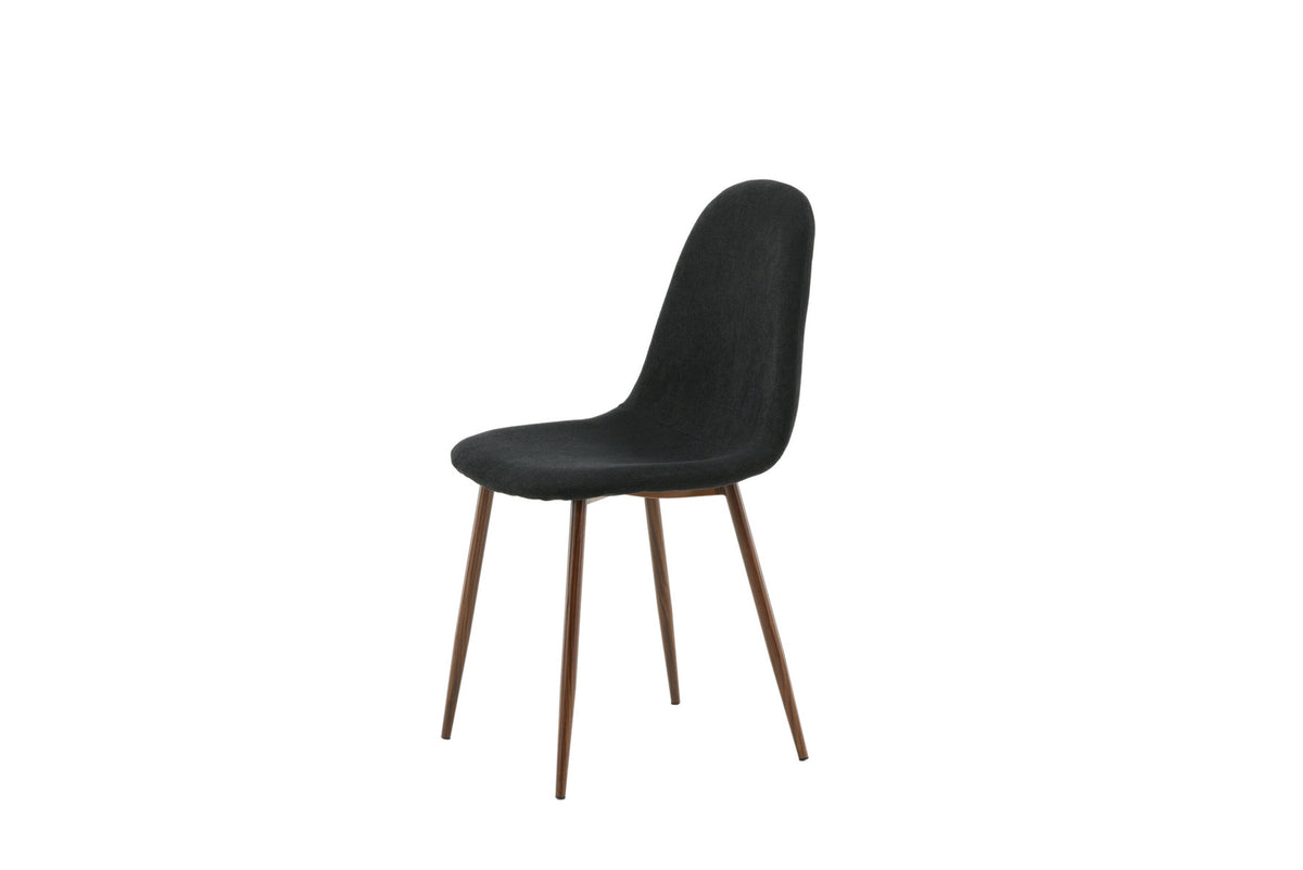 Polar Stuhl in Schwarz/Holz präsentiert im Onlineshop von KAQTU Design AG. Stuhl ist von Venture Home