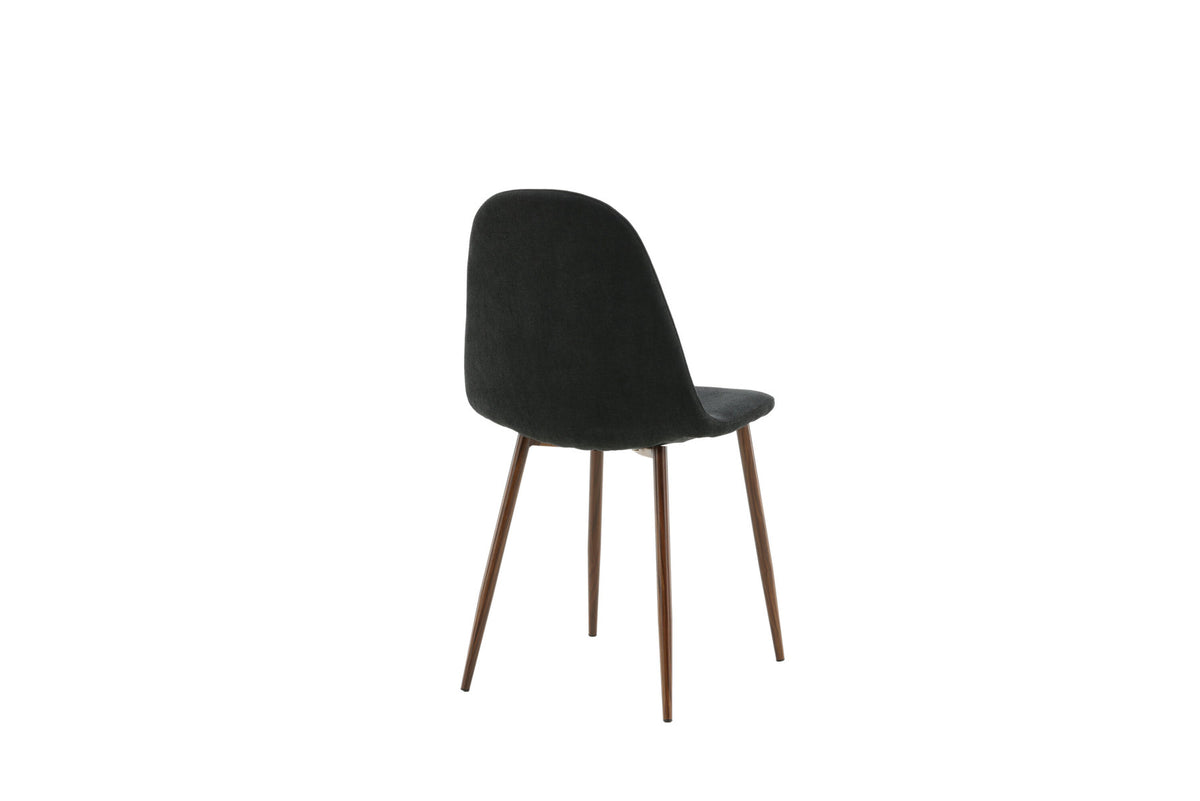 Polar Stuhl in Schwarz/Holz präsentiert im Onlineshop von KAQTU Design AG. Stuhl ist von Venture Home