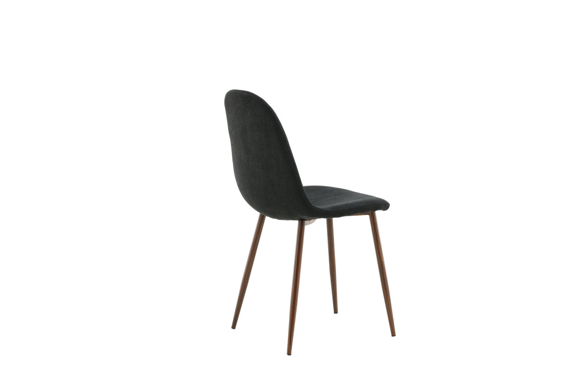 Polar Stuhl in Schwarz/Holz präsentiert im Onlineshop von KAQTU Design AG. Stuhl ist von Venture Home