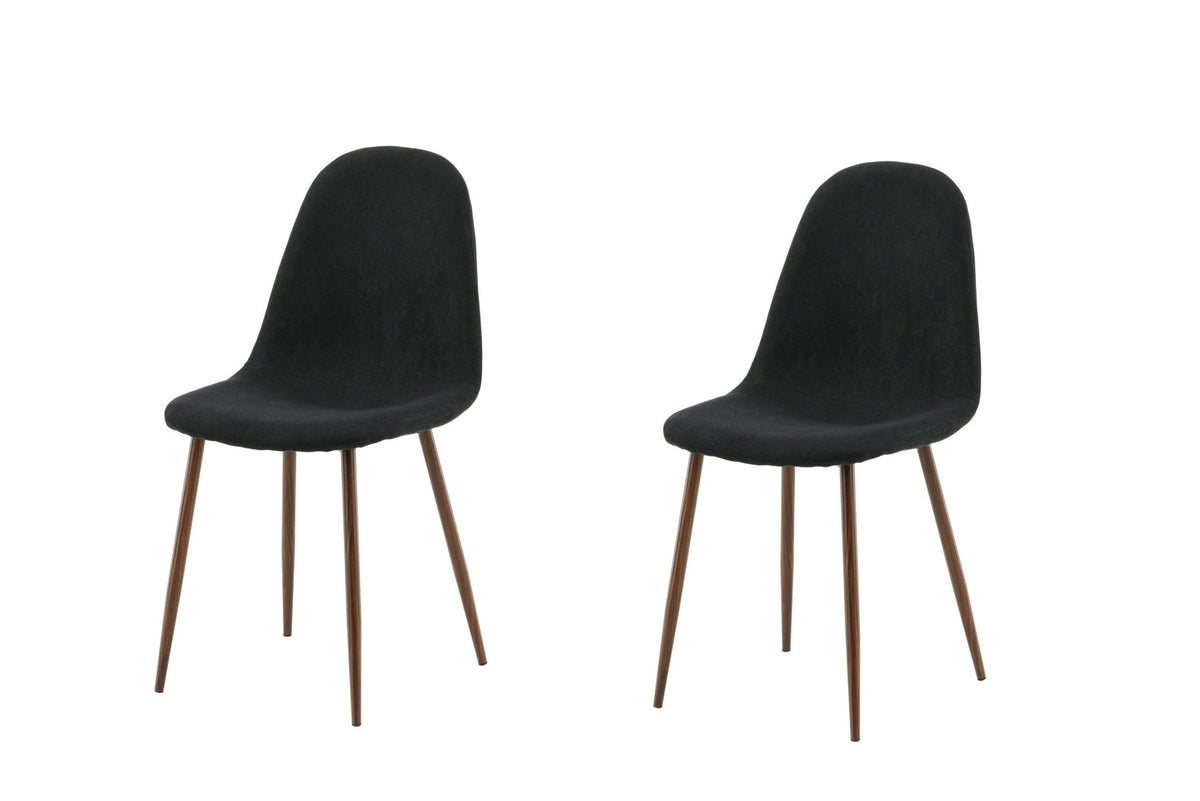 Polar Stuhl in Schwarz/Holz präsentiert im Onlineshop von KAQTU Design AG. Stuhl ist von Venture Home