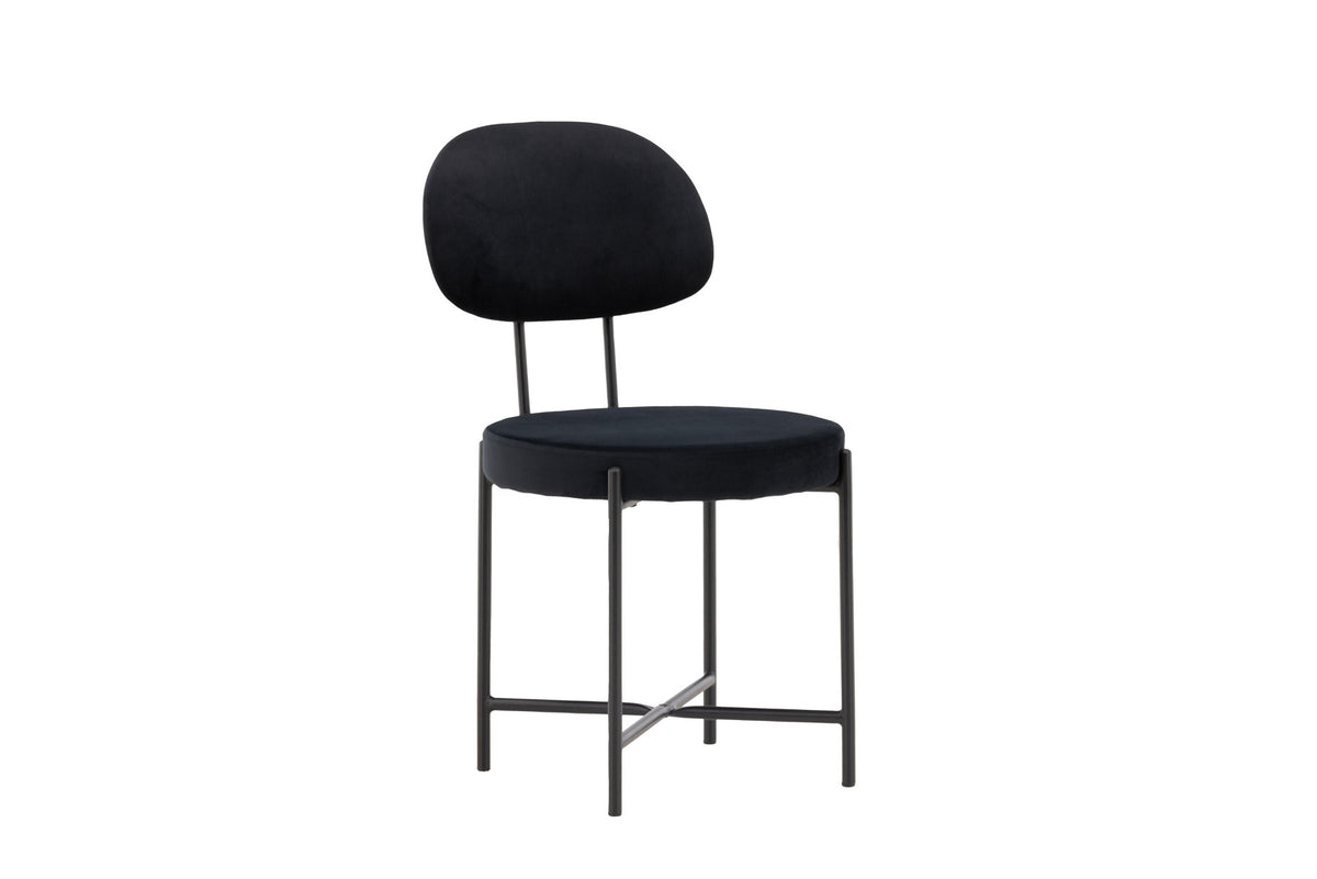Stella Stuhl in Schwarz präsentiert im Onlineshop von KAQTU Design AG. Stuhl ist von Venture Home