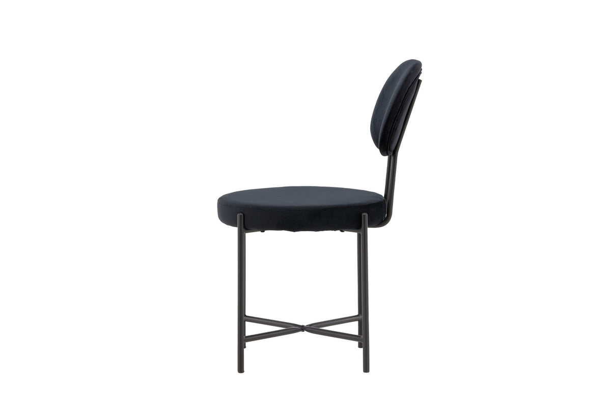 Stella Stuhl in Schwarz präsentiert im Onlineshop von KAQTU Design AG. Stuhl ist von Venture Home