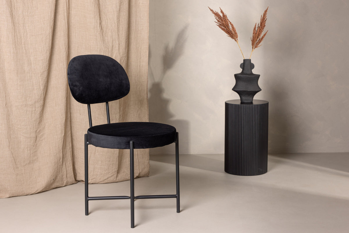 Stella Stuhl in Schwarz präsentiert im Onlineshop von KAQTU Design AG. Stuhl ist von Venture Home