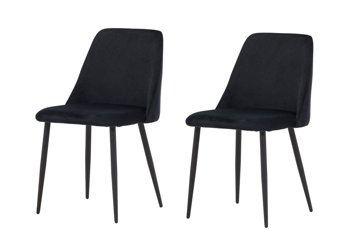 Night Stuhl in Schwarz präsentiert im Onlineshop von KAQTU Design AG. Stuhl ist von Venture Home