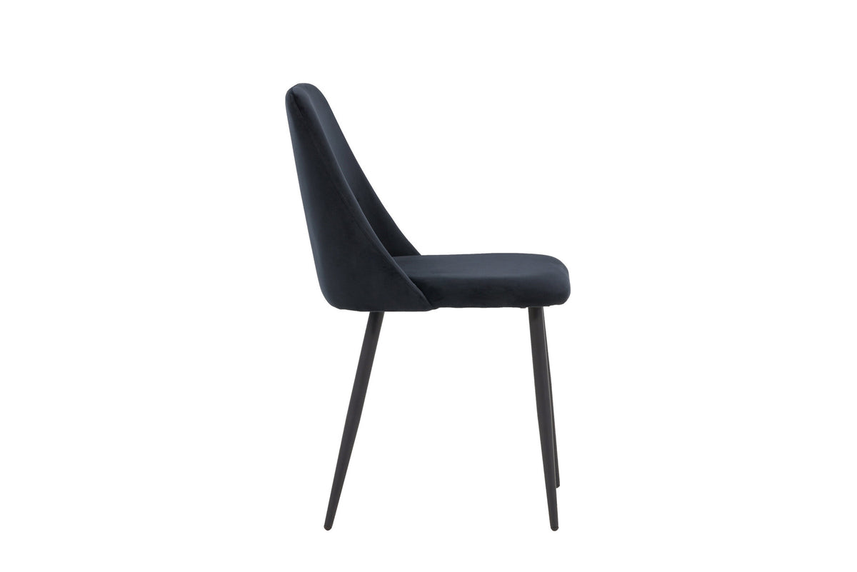Night Stuhl in Schwarz präsentiert im Onlineshop von KAQTU Design AG. Stuhl ist von Venture Home
